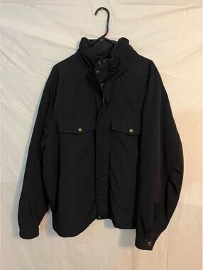 Pacific Trail Insulated Black Nylon Jacket Fleece Collar Quilted Lining Size XXL